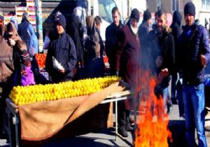 Erzurum da Pazar esnafının hali...
